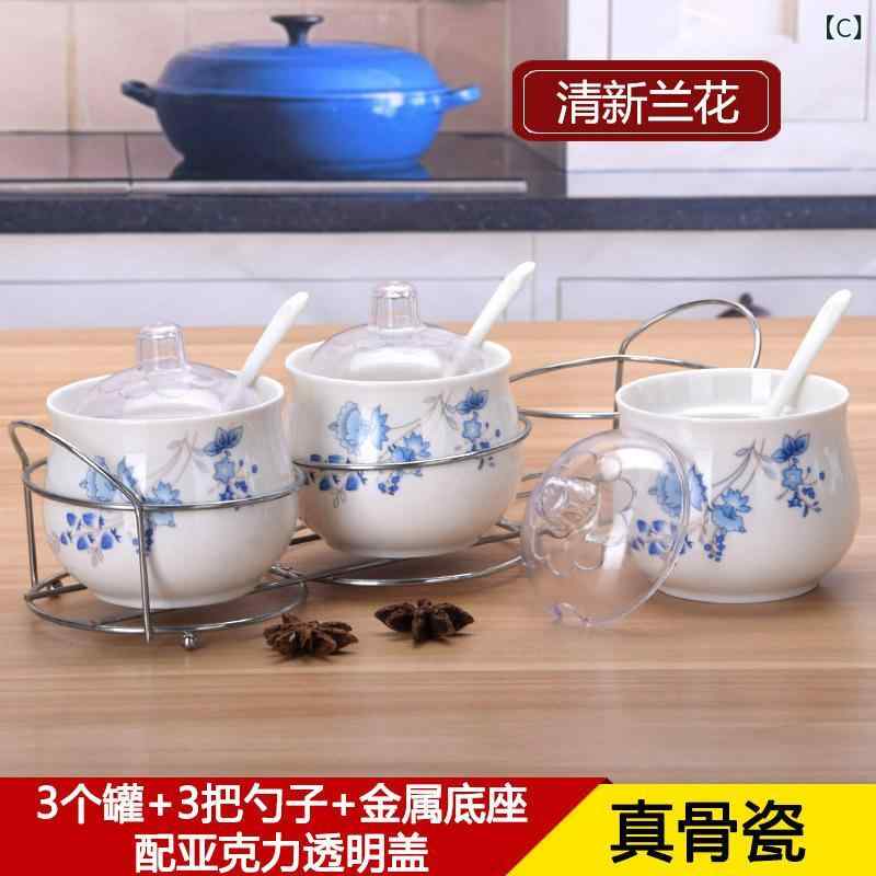 スカイライトの卸売 家庭 用 陶磁器 調味 料 入れ 3 点 セット、 家庭 用 調味 料 入れ ギフト セット、 キッチン 用品、 クリエイティブな 調味 料 入れ｜アングル3