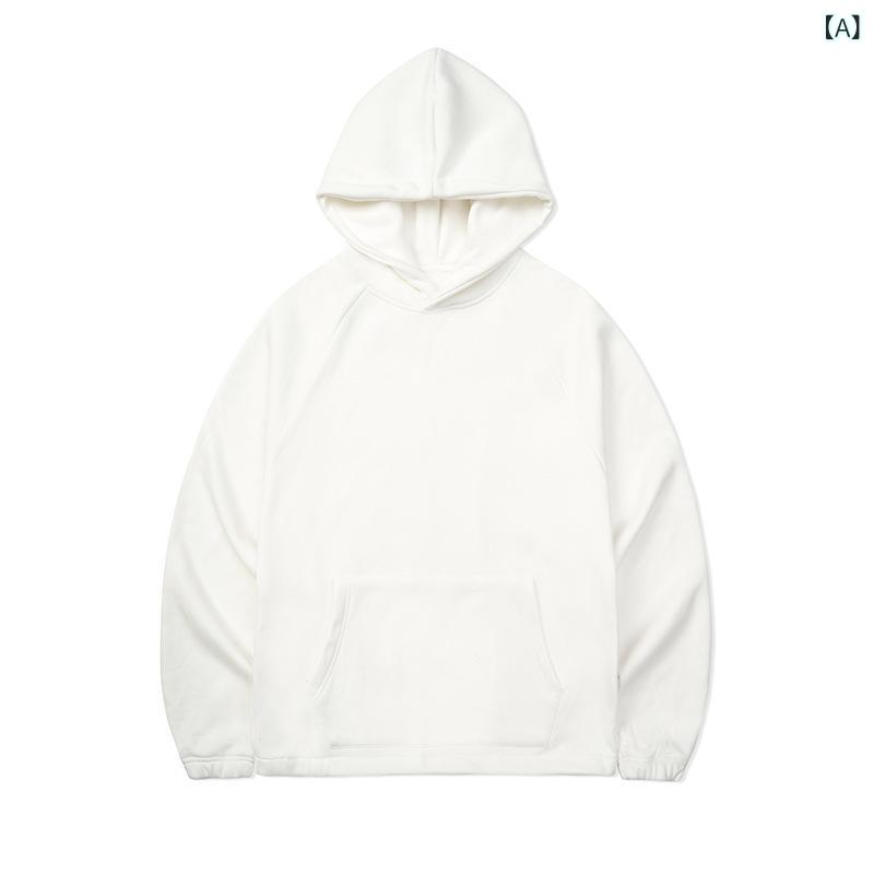 Rakuten - Unf 420 g 華 綿 ブラシ 毛 複合 奥 粒 パイル 厚手 潮 牌 ジャケット 純 色 ベルベット フード 付き 男性