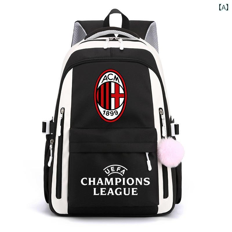欧 冠の リュックサックの ファッションの 潮流の 皇 馬の バルサの 大きい パリの リュックサックの 学生の カバンの 男性の マンチェスター・ シティの マンチェスター・ マンチェスター・ ユナイテッドの サッカーの カバン
