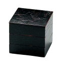 J-kitchens 重箱 日本製 木製 色紙春秋布張 45三段姫重 曙 (1組) 13.8cm おしゃれ