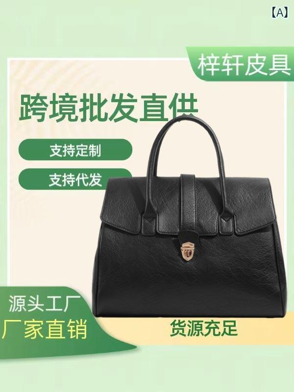 Other - 2024 新品 手提げ ブリーフケースレディース 高級 感 レザーバッグレトロ大 容量 通勤 バッグレディースバッグ