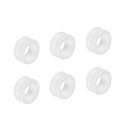 PATIKIL 3.1mm 溝付きセラミックガイドリング 6個 釣り竿修理キット 淡水塩水釣り用 ホワイト