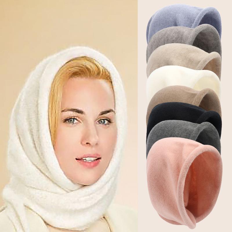 Rakuten - カシミヤ ニット diy バッグの 帽子が 国境を 越えて 女性の 冬の 新しい マフラーの 帽子を かぶって いる