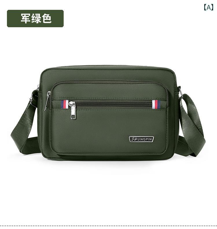 Attache Case - メンズ多 機能 シンプル 斜め がけ バッグ大 容量 オックスフォード 布 ショルダーバッグ ファッション ビジネス 男性 カバンブリーフケース
