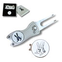 ITAZURA USAGI Golf ゴルフマーカー&グリーンフォーク コンペ景品箱付き