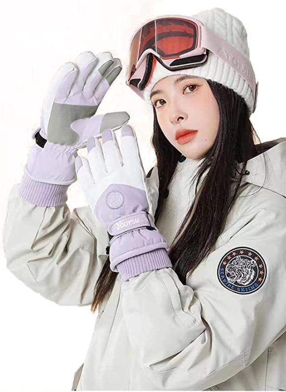 Vitadoroスキーグローブ スノーボードグローブ タッチパネル対応 バイクグローブ 防寒グローブ 防風 冬手袋 雪かき手袋 男女兼用 撥水加工 フリーサイズ