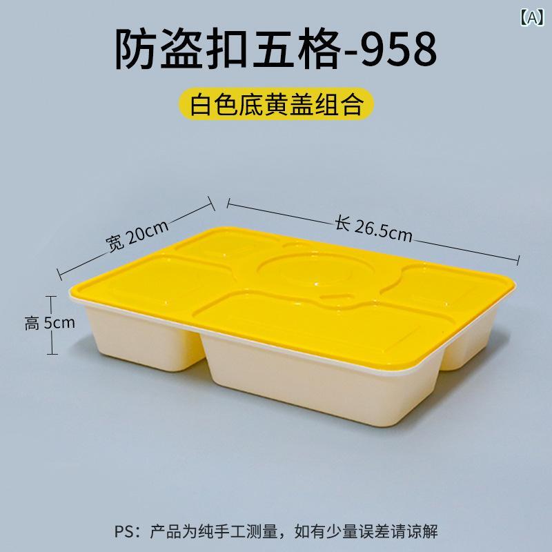 Lunch Boxes - 心は 一 度に 防犯 五格弁当箱多格弁当箱学生食堂の 包装 箱の 出前 弁当が 高級で 厚く なった