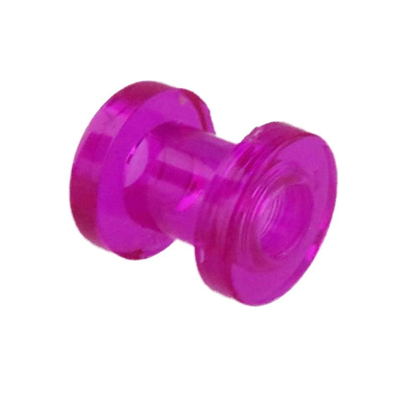 [PIAcollection] ボディピアス 透明ピアス フレッシュトンネル アクリル 00G パープル 半透明 frtac00gppl