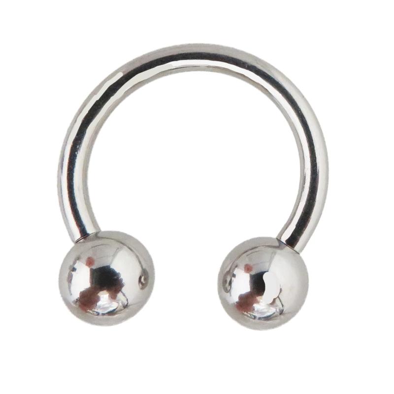 [PIAcollection] ボディピアス サーキュラーバーベル 12G 2.0mm サージカルステンレス ボディーピアス 片耳1個売り ミリトラガス イヤーロブ へリックス ロック インナーコンク 316L 内径11mm ボー