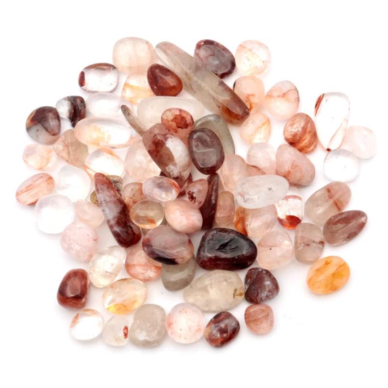 Power Stones - [GOLD STONE] レッドクォーツ さざれ 100g レッドヘマタイトクォーツ 赤水晶 天然石 パワーストーン 浄化 グッズ ネイルパーツ 材料 レジンパーツ おうち時間
