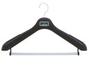 サワフジ 洋服ハンガー E-SENSE フォーマルリード47 ブラック 幅430mm 日本製 スーツ ジャケット 制服 ズボン パンツ ジーンズ 型くずれ防止 すべりにくい 肩すべり止めシール付 FL-47