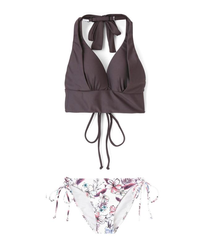 San-ai Resort(三愛水着楽園) ビキニセットナチュラルだけどしっかり盛れる【ナチュラルアップブラ】 ノンワイヤービキニ 55-53-3-1618レディース