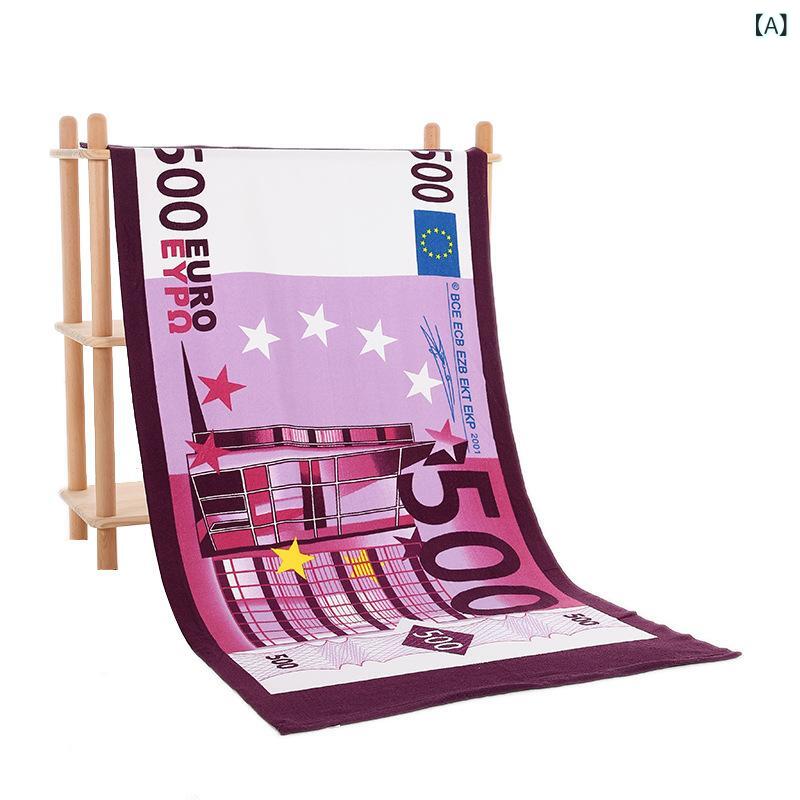 アマゾン超 微細 繊維 ビーチ タオル 吸水 スポーツ タオル 活性 プリント 速 乾 水泳 バス タオル 成人 金(x2)