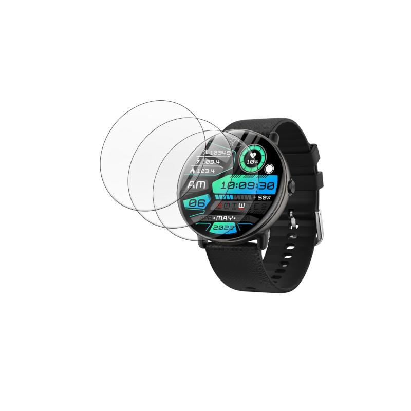 【3枚セット】For TopLuck スマートウォッチ 保護フィルム【SUNZHXIN】完全保護 防水防油指紋防止気泡防止 飛散防止 高光透過率 Smart Watch1.43インチ 液晶保護フィルム