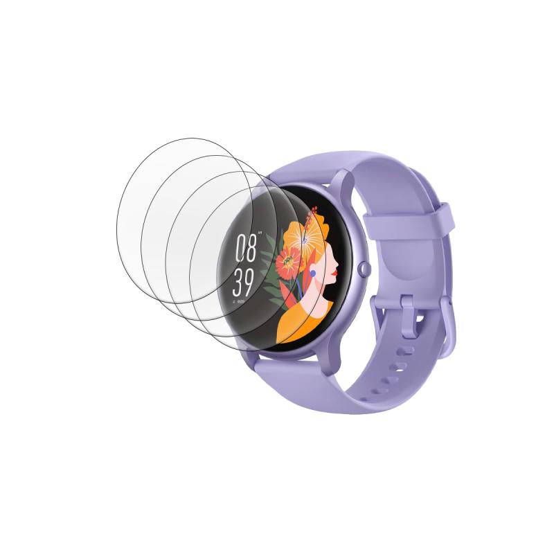 For Parsonver スマートウォッチ 保護フィルム完全保護 防水防油指紋防止気泡防止 飛散防止 高光透過率 Smart Watch1.32インチ 液晶保護フィルム