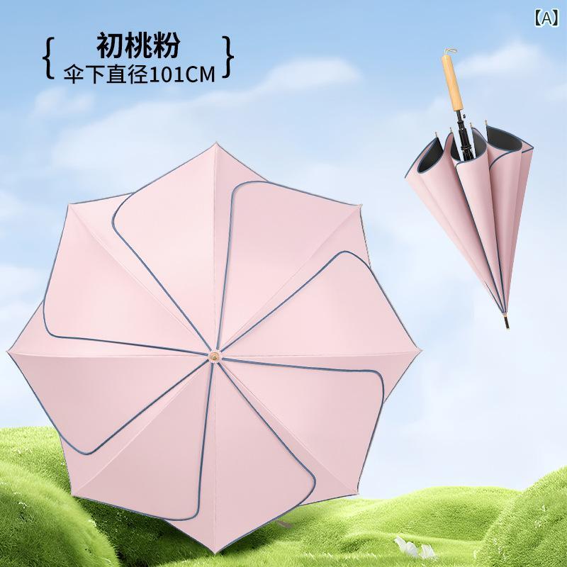 新しい 晴雨 兼用 ストレート ハンドル 傘 サンシェード 日焼け 止め 日傘 女性の ハイエンド モダンな 花びら 傘 メーカー 卸売ブランド: SHAOHUAスタイル: レトロ,長柄傘インポートするかどうか: いいえ傘生地素材: ポンジ...