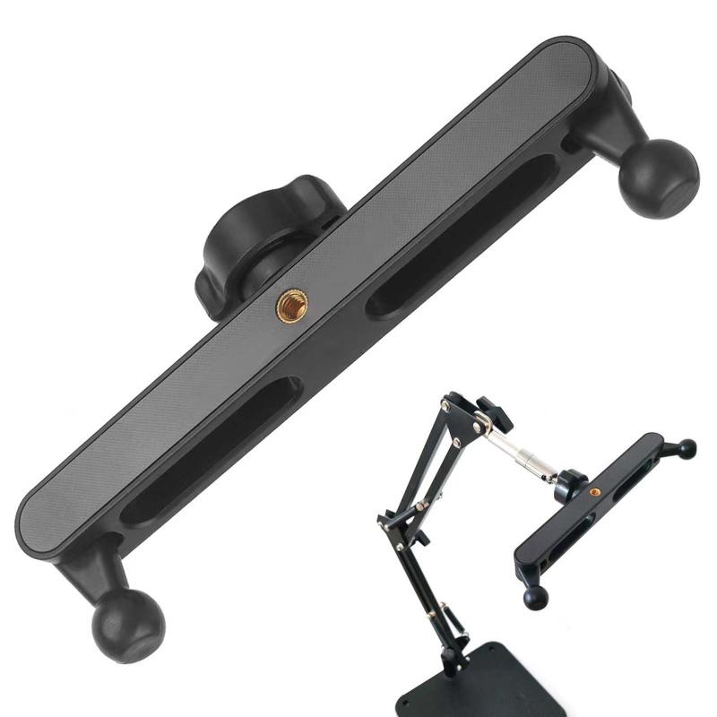 Rakuten - EsiFare ボールヘッドアダプター延長 ボールジョイント延長ロッド 17mmボールマウント ダブルポジション携帯電話ホルダー 180°回転ボールジョイント延長ロッド 取付け簡単 携帯電話ホルダー