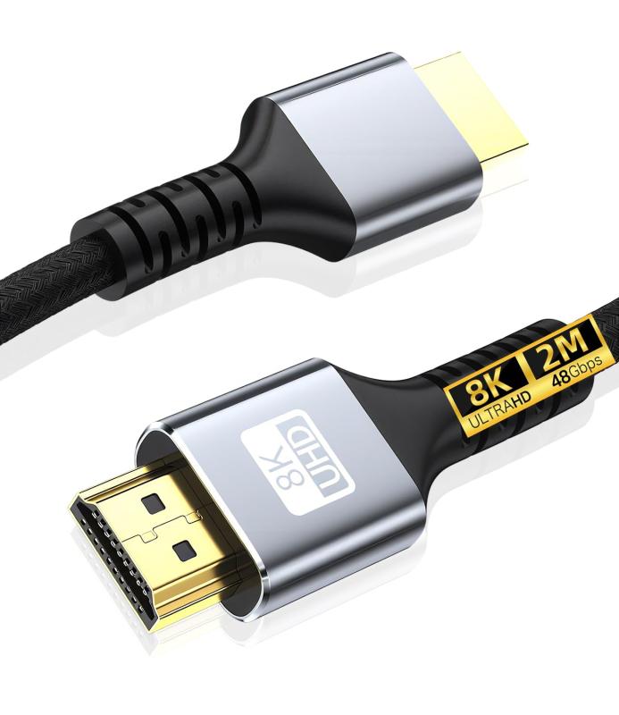 FAMROLLS HDMI ケーブル 2m ウルトラハイスピード  HDMI 2.1 48Gbps 8K@60Hz/4K@120Hz eARC・VRR/ALLM・Dynamic HDR