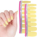 INCOCO インココ ネイルシール 貼るだけ マニキュア 硬化不要 デインティー ダッフォディル Dainty Daffodil イエロー ハンド&フット兼用 速乾 ペディキュア
