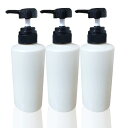 【詰め替え用がピッタリ入る】 SIMPLATH シャンプーボトル ディスペンサー 詰め替え ポンプ ボトル 400ml 3本セット