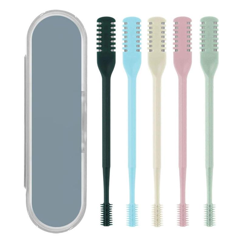 SensaBliss 鼻毛カッター 回転式鼻毛カッター 手動 はな毛かみそり 簡単操作 安全 充電不要 回すだけ型 鼻毛処理 水洗い可能 携帯便利 男女兼用 鼻毛トリミングセット（5本入り）