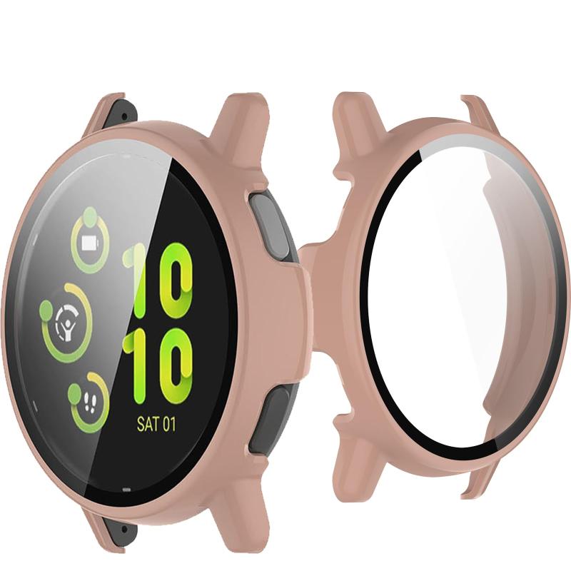 UIUIKA For Garmin vivoactive 5 カバー ガーミン vivoactive 5 保護ケース 強化ガラスフィルム&amp;PCフレーム 落下防止 衝撃吸収 スクラッチ防止 防塵防水 指紋防止 軽量薄型設計