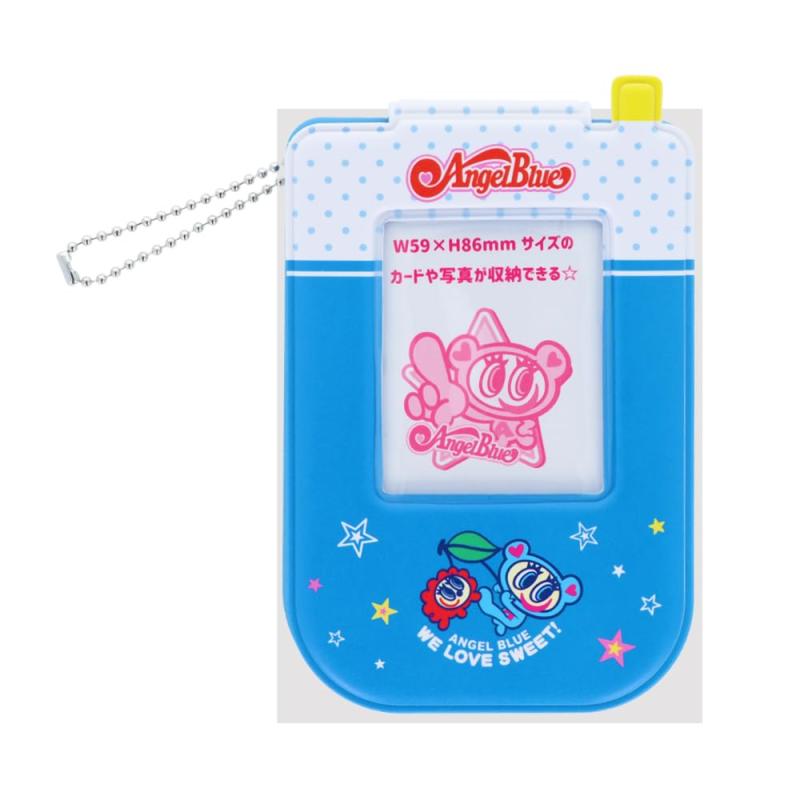 [Sunstar Stationery] Narumiya Character Card Holder, Flip Phone Type, Angel Blue S2172194