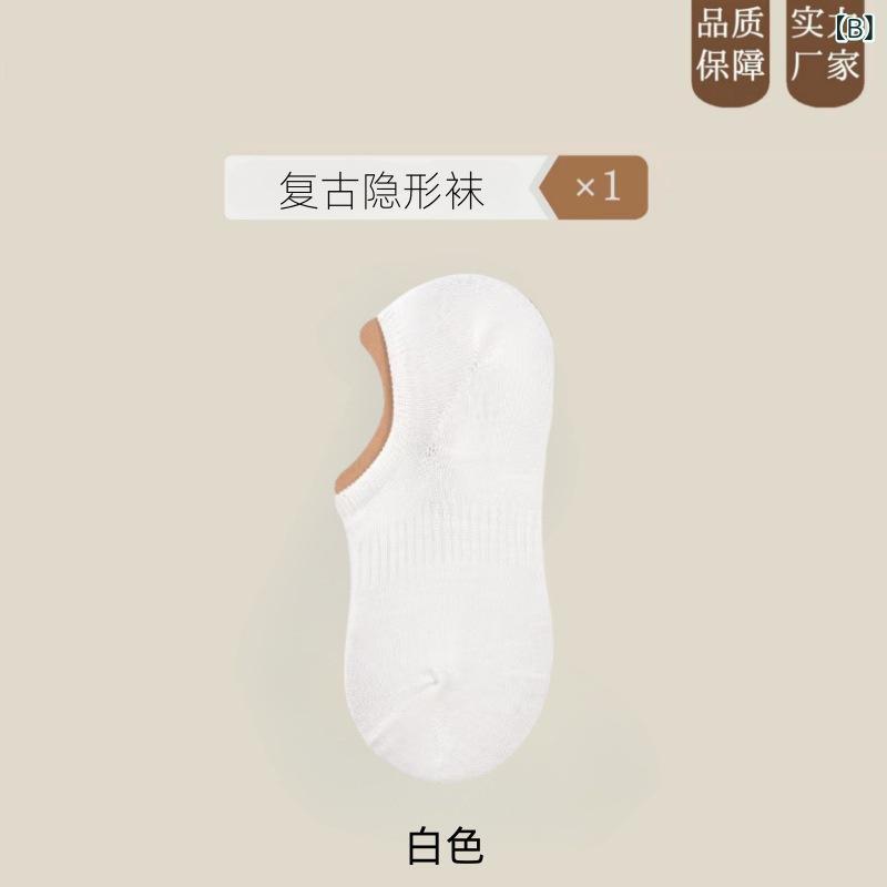 スカイライトの靴下の 男性の 夏の 韓国 版の 船の 靴下の 女性の 薄い タイプの 隠れた 靴下の シリカゲルは 滑り 止めて 落ちません。｜アングル2