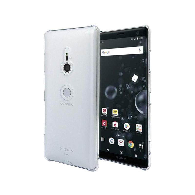 Provare XPERIA XZ3 SO-01L SOV39 801SO 用 互換対応 ケース 透明 耐衝撃 軽量 カバー ストラップホール付