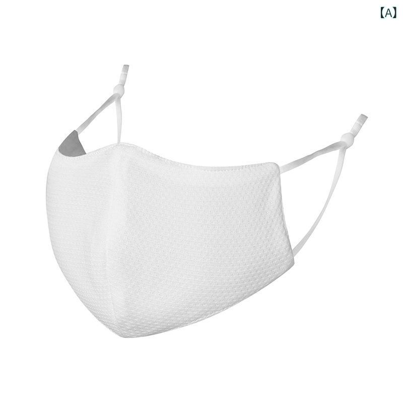 アマゾンフィットネス 運動 布 マスク 水洗い 可能 3 d 立体 夏 ネット 赤 日焼け 止め 冷 感 氷 糸 マスク