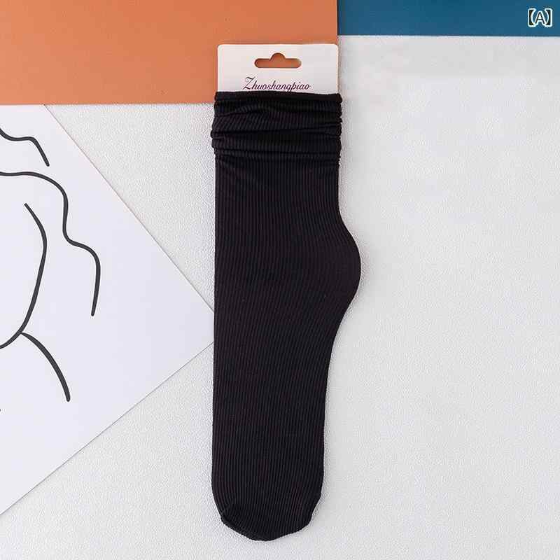 氷 氷の 靴下の 女性の 夏の 薄い タイプの 靴下の 女性の 靴下の 涼し さの 百 合の 風潮の 中で 筒の..