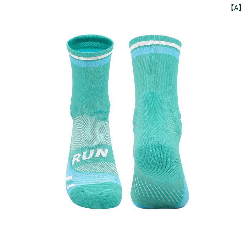 Rakuten - 秋と 冬の プロの マラソンランニングソックス 通 気性 速 乾性 耐 摩耗 性 スポーツ ソックス 男性と 女性の 通気 性 サイクリング ソックス 卸売