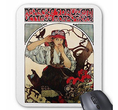 アルフォンス・ミュシャ『 モラヴィアの教師聖歌隊 』のマウスパッド：フォトパッド（世界の名画シリーズ）