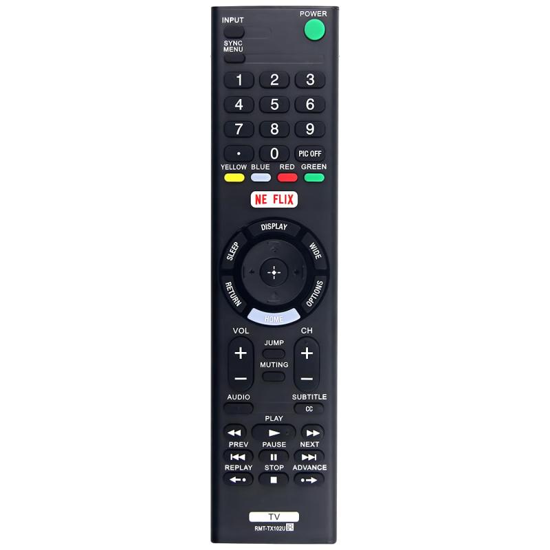 RMT-TX102U 交換用リモコン Sony TV KDL-32R500C KDL-48R550C KDL32R500C KDL40R510C KDL-48R510C KDL-48R530C KDL40R530C KDL40R550C KDL-48W用