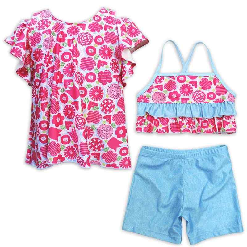 Other - [アッシュベリー] キッズ 3点セット水着/洋服感覚で着られるスイムウェア