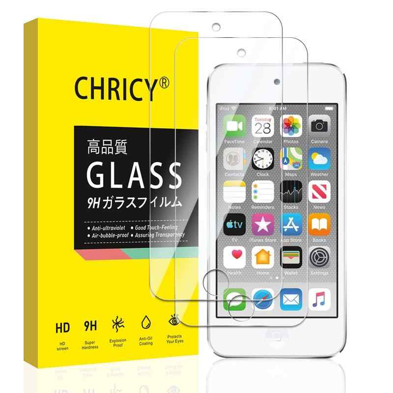 【2枚セット】iPod touch 7 / 6 / 5 用 ガラスフィルム2枚 iPod Touch 第7世代 / 第6世代 / 第5世代 保護フィルム Apple iPod Touch 7液晶保護ガラスフィルム 貼り付け簡単 硬度9H タッチ感滑らか