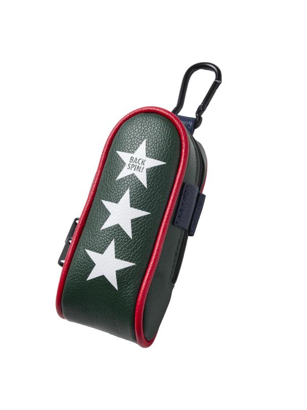 BACK SPIN STAR BALL POUCH バックスピン ボールポーチ 星 カラビナ ティー差し付き 3個用