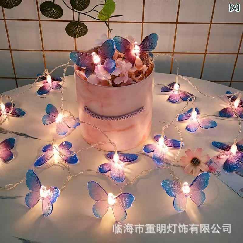 26 mm Cfl - 新しい LED 塗装 蝶 ライト ストリング 卸売 透明 蝶 装飾 ライト クリスマス 中庭 結婚式の 装飾 小道具