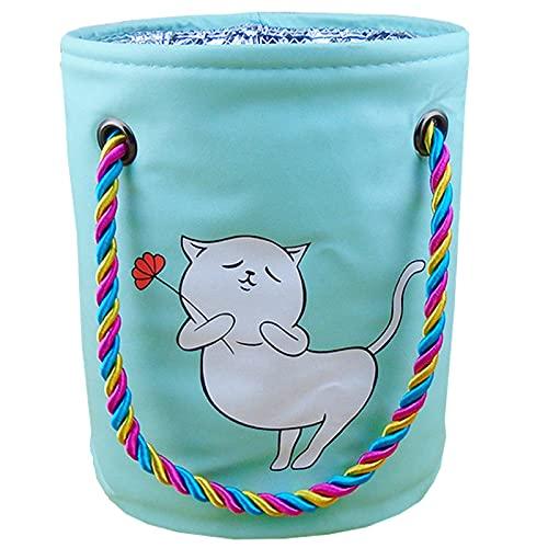 大容量 お風呂バッグ 丸型 グリーン