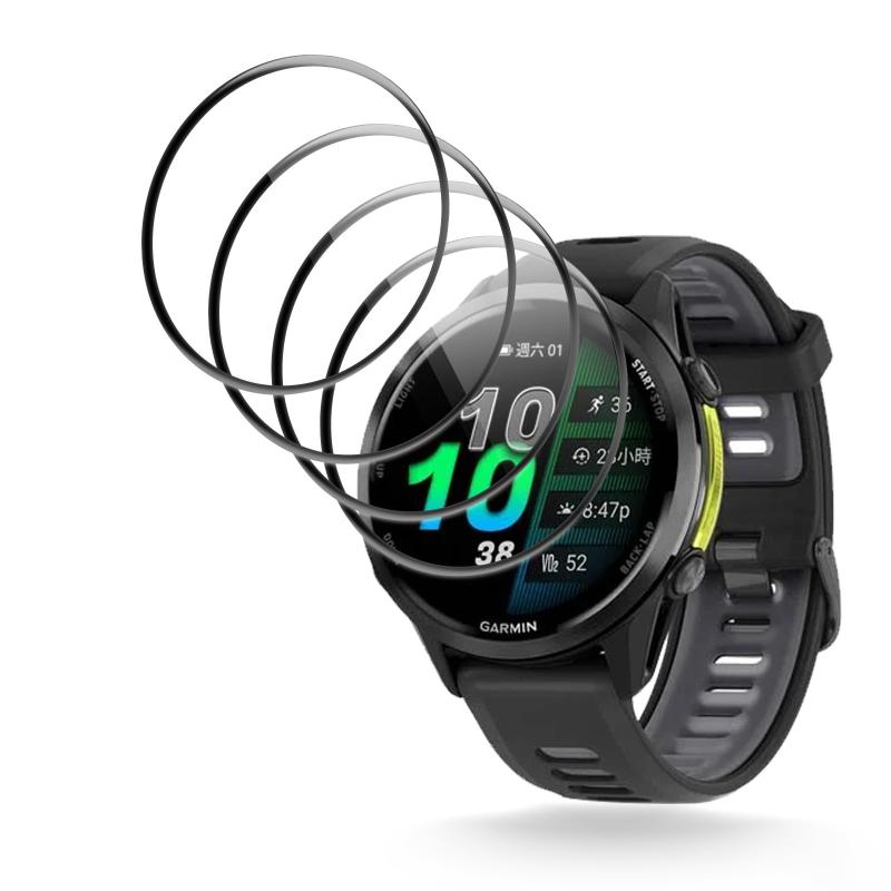 【4枚セット】For GARMIN Forerunner 970 用 フィルム 保護フィルム 【NOUKAJU】 液晶保護フィルム PMMA製素材 傷防止 高透過率 装着簡..