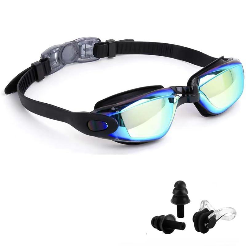 [Antonioya] スイミング ゴーグル 子供用 小学生 水泳ゴーグル 3歳~14歳 くもり防止 UVカット 水漏れ防止 抗菌仕様 ベルト調節可 男女兼用 海水浴/水泳/競泳/ビーチ ケース付き 耳栓付き フリーサ(4.0)