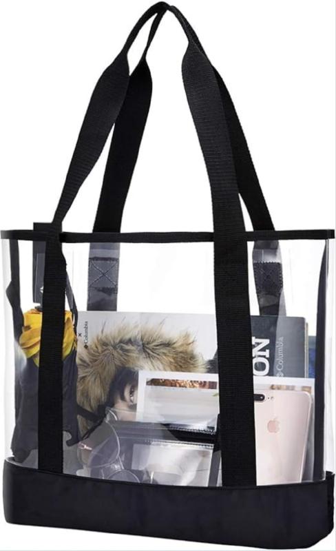 Lakymisy ビーチバッグ トートバッグ ビニールバッグ 手提げ スイミングバッグ 防水 ショルダーバッグ 着替え収納 ジム 海水浴 水泳 アウトドア スリッパ 水着 洗面用具入れ 通勤通学 出張 旅