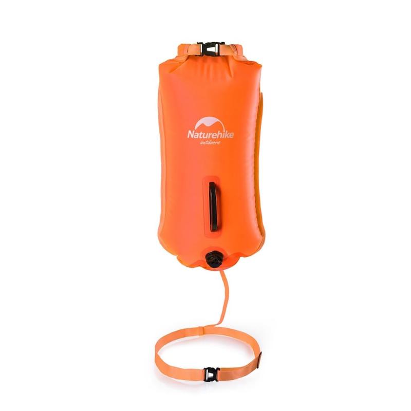 乐天商城 - Naturehike 3 層ダブルエアバッグ防水浮具 独立エアバッグ設計 軽量 600g 28L 容量で収納力あり 空気入れ簡単 水泳・プール向け最適