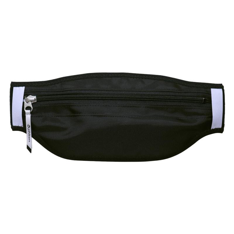 ファイテン(phiten) RAKUWAバンド スポーツ ブラック 理想のフォームサポート ランニングベルト ランニングポーチ ウエストポーチ スマホ 揺れない 軽量 ランニング ジョギング ウォーキング