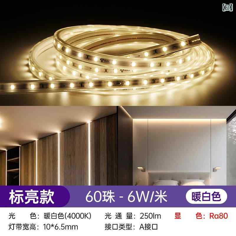 ブルー ライト LED ライト ストリップ 220 V 高 電圧 ライトストリップリビングル...
