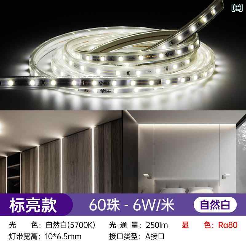 ブルー ライト LED ライト ストリップ 220 V 高 電圧 ライトストリップリビングル...