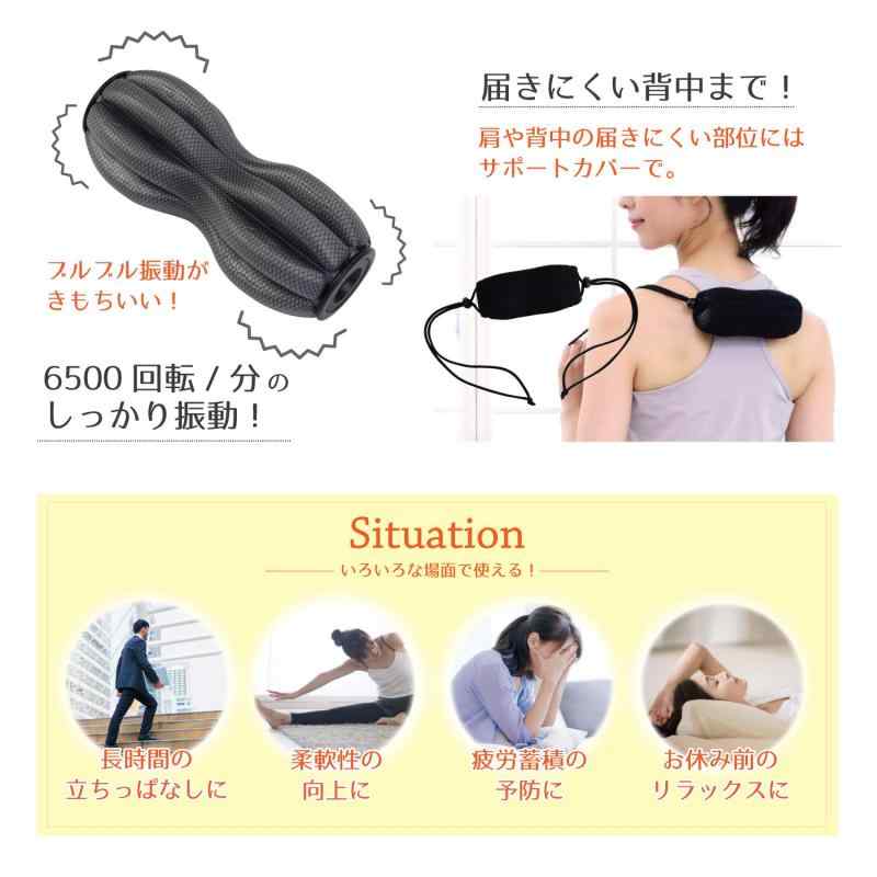 アルインコ(ALINCO) 振動ボール ツイン ローラー EXP224H 振動 筋膜リリース ストレッチ グレー