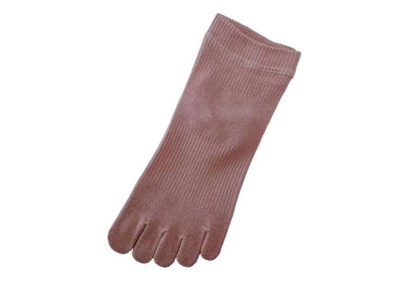 ファイブコンフォート CSソックス レギュラー アンクル ( M, スモーキーピンク) 足指 コンフォートサポート ソックス 5本指 サポーター ファイブコンフォート CS 外反母趾 膝痛 腰痛 内反小趾