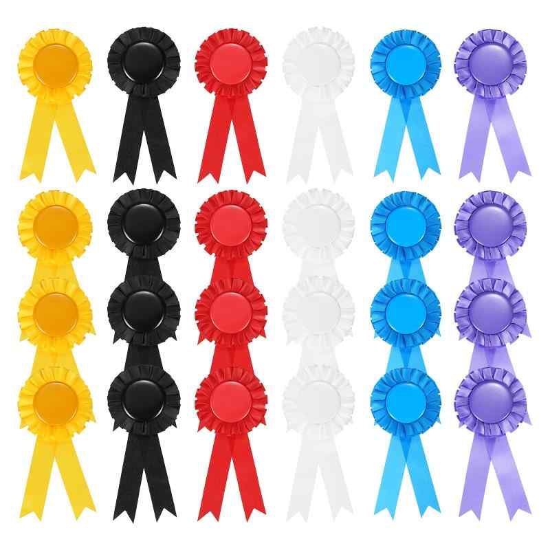 Rakuten - PATIKIL 表彰リボン 2位 3位の受賞者認識リボン 空白の賞リボン 競技スポーツイベント用の参加メダルリボン