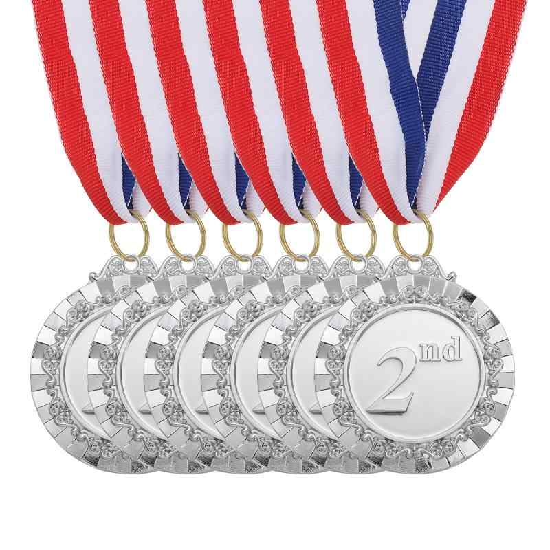 PATIKIL 金色アワードメダル 1等賞 メダルリングウィナー メダルネックリボン付き ゲーム スポーツ競技(4.0)